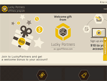 Tablet Screenshot of luckypartners.com